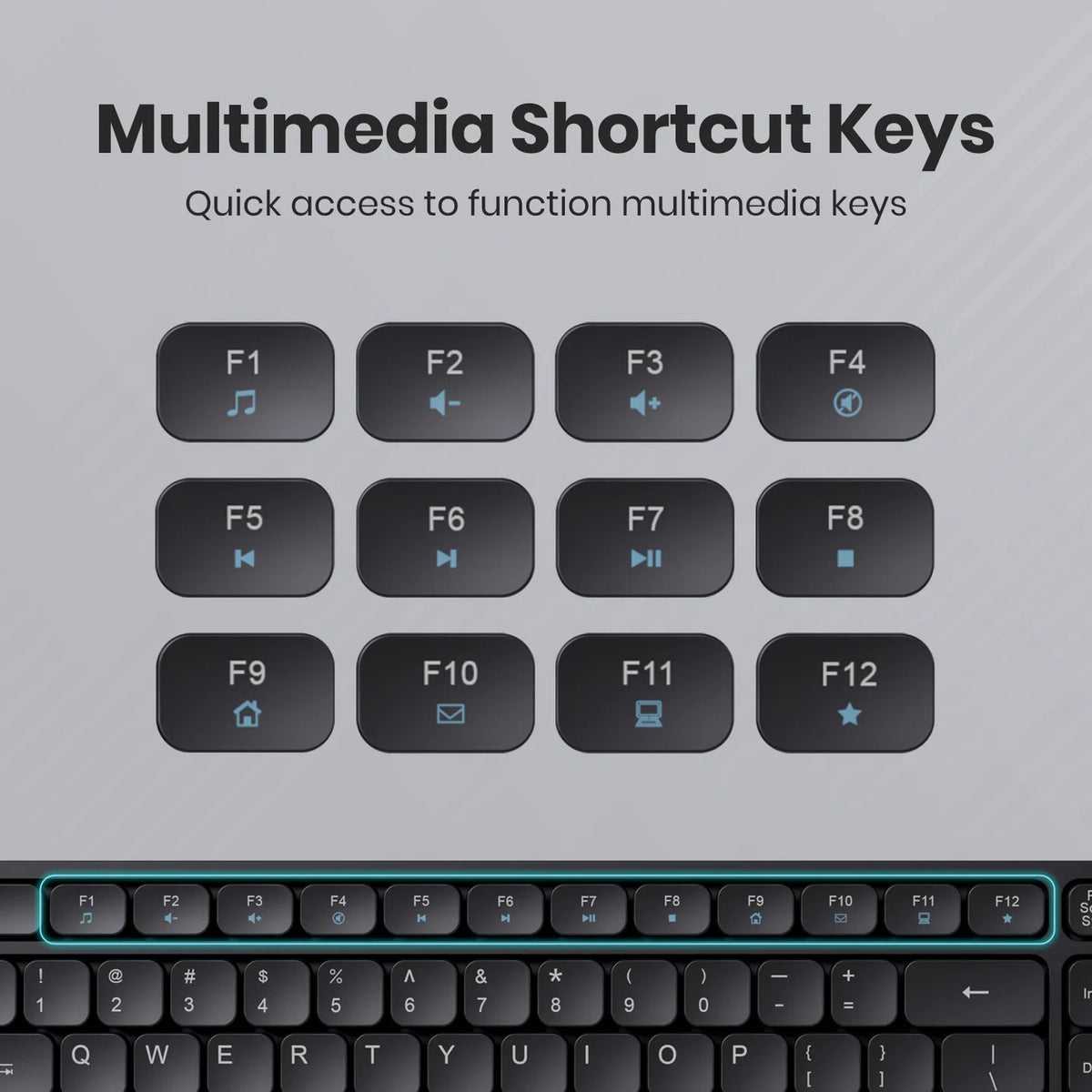 Key8 Combo AI Wireless Keyboard Mouse