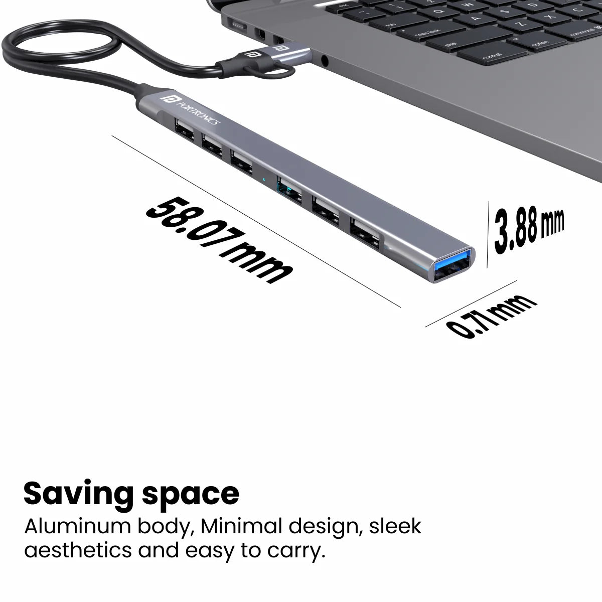 Mport 7 7-in-1 USB-C Hub