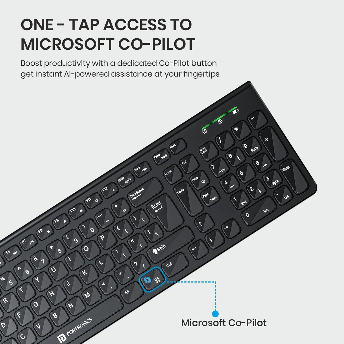 Key7 Combo AI Wireless Keyboard Mouse
