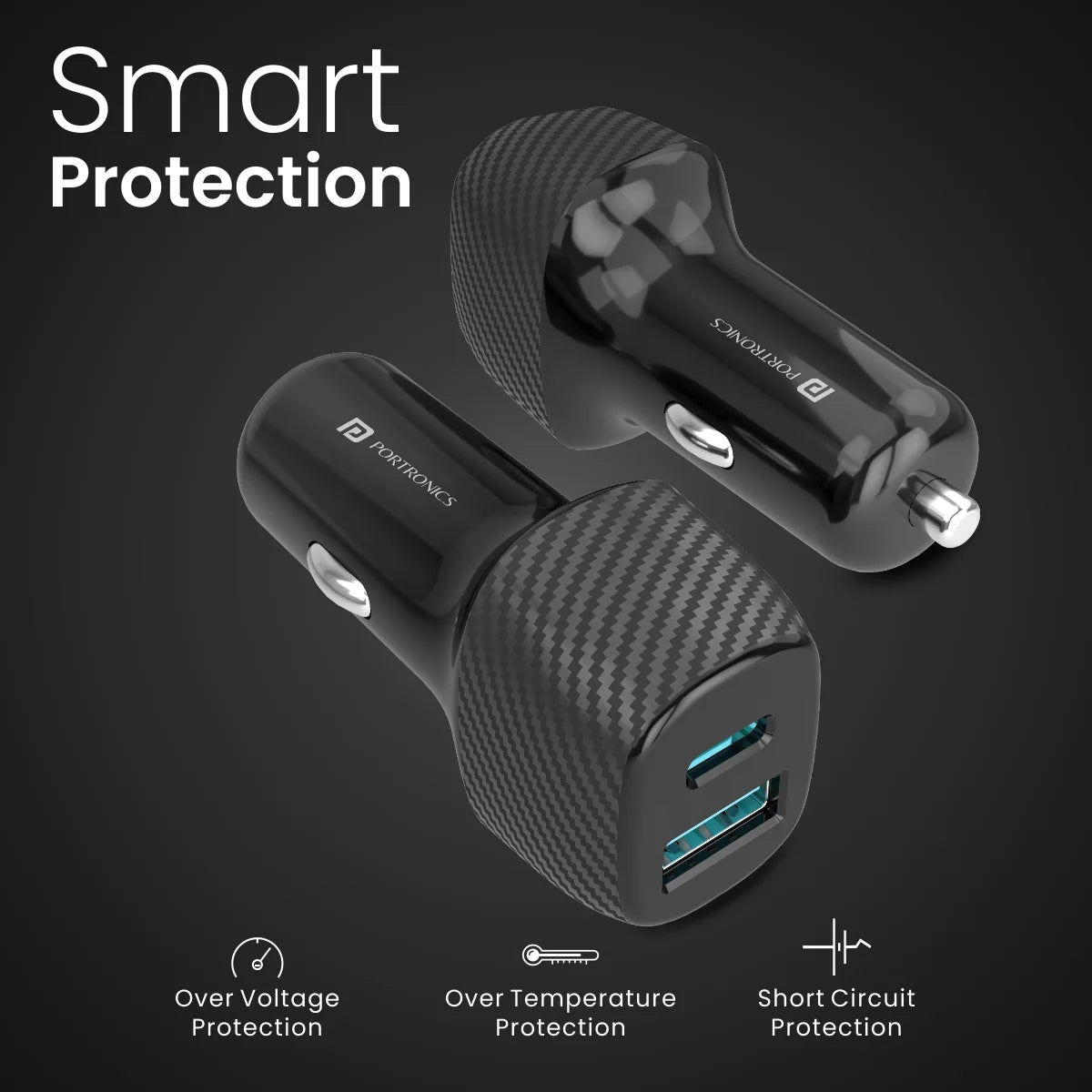 Car Power 6 Dual Port Car Charger