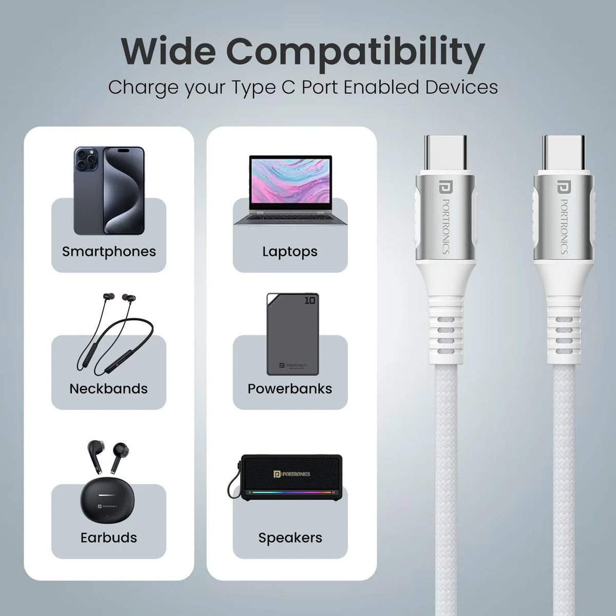 Konnect Y Type C to Type C Cable
