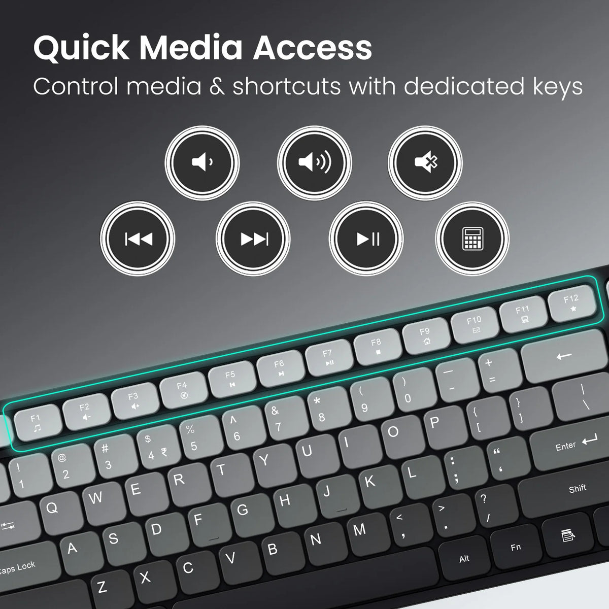 Key11 Combo Wireless Keyboard Mouse Set
