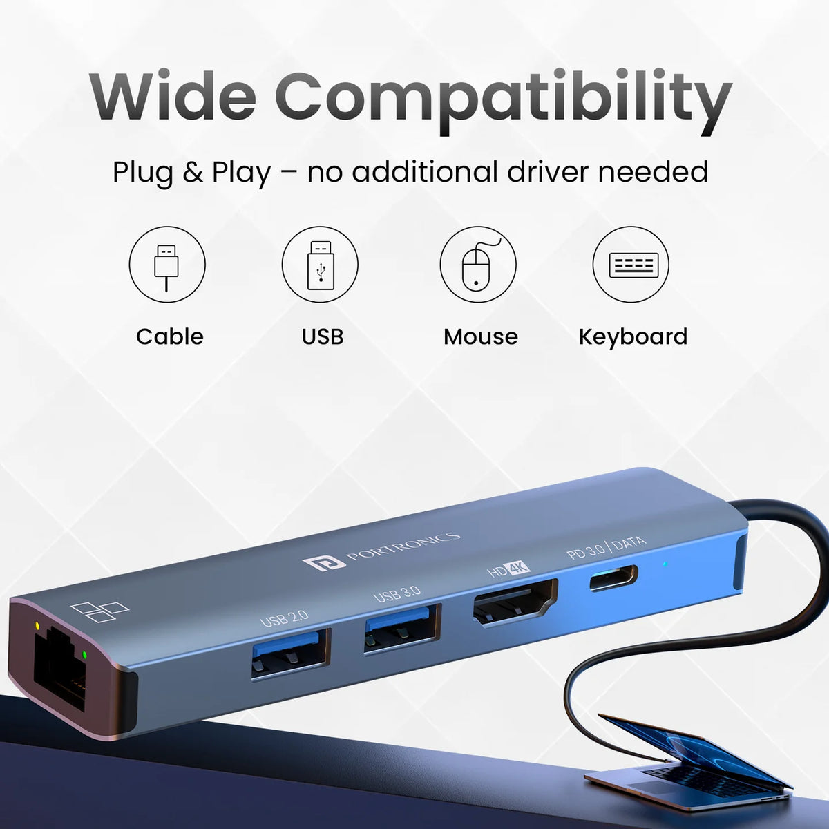 Mport 51 5-in-1 USB-C Hub