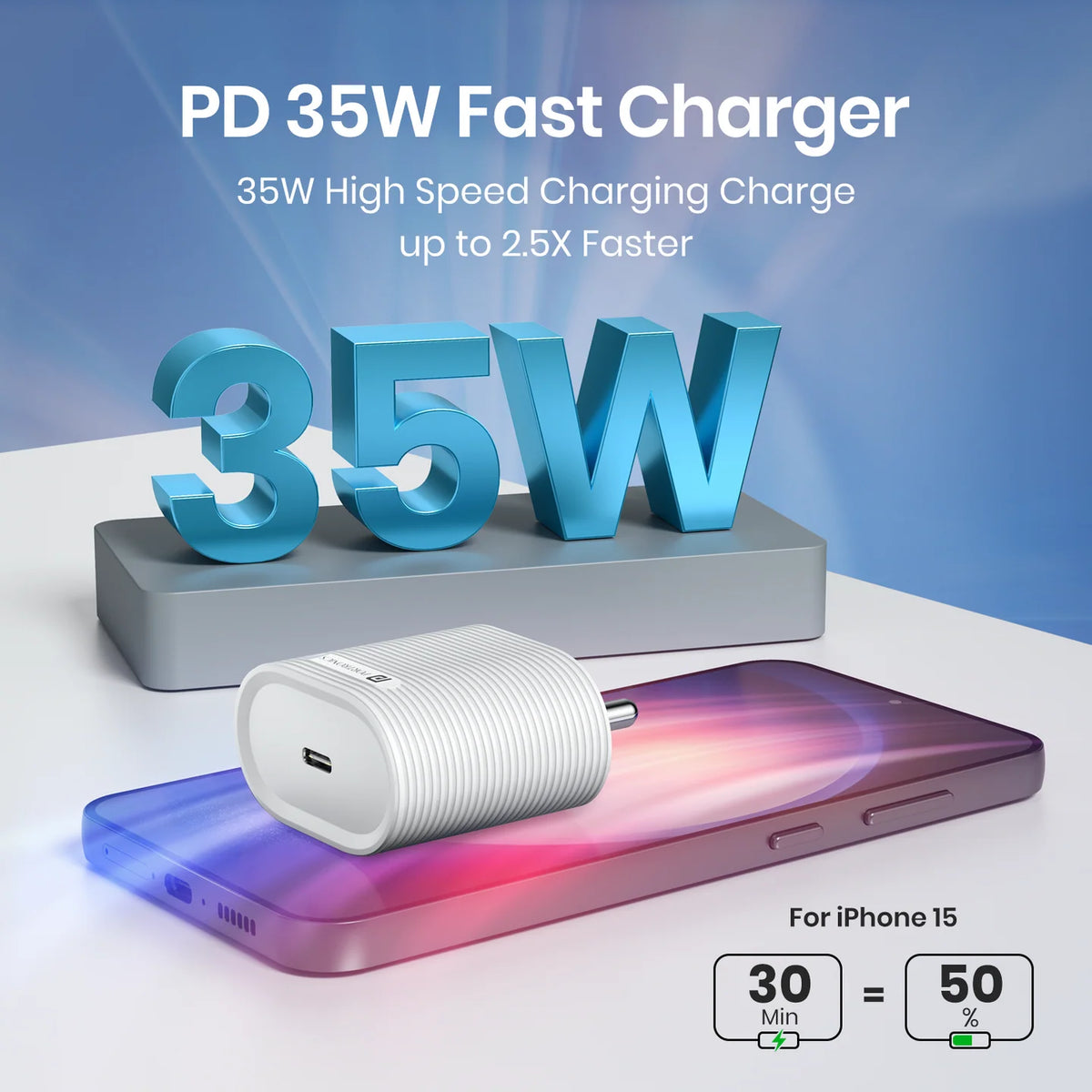 Adapto 35G 35W GaN Type-C Charger