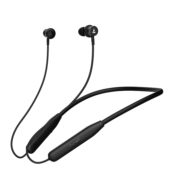 Rockerz 110 Magnetic Neckband #color_active-black