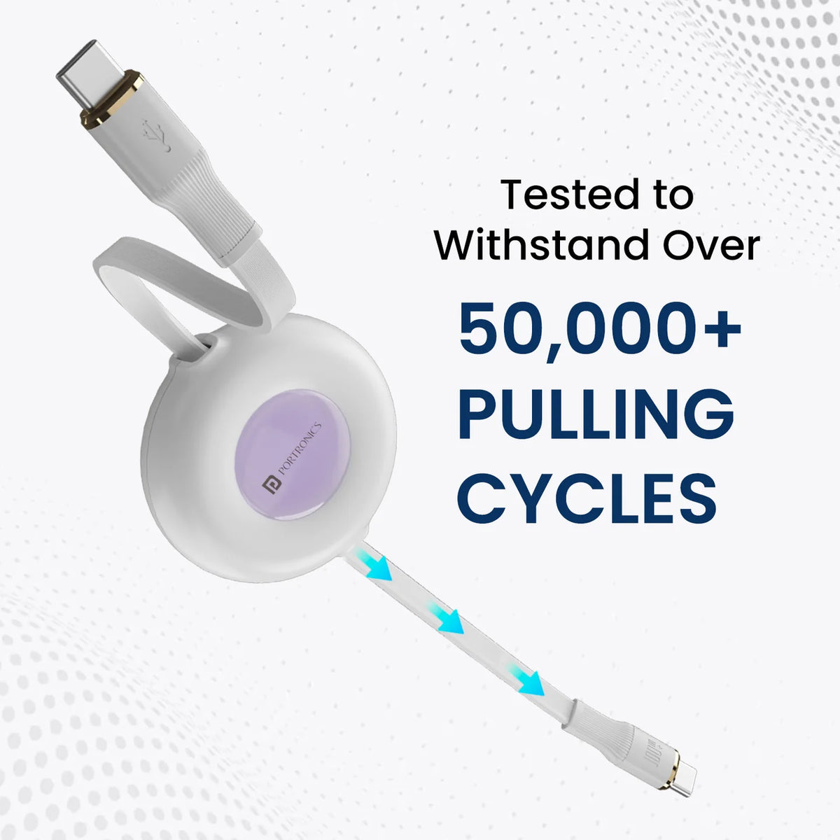 Konnect Recoil 100W Retractable Cable