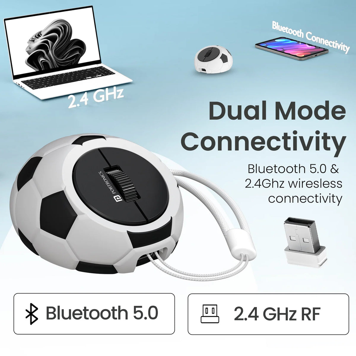 ToadPlay Rechargeable Wireless Mouse