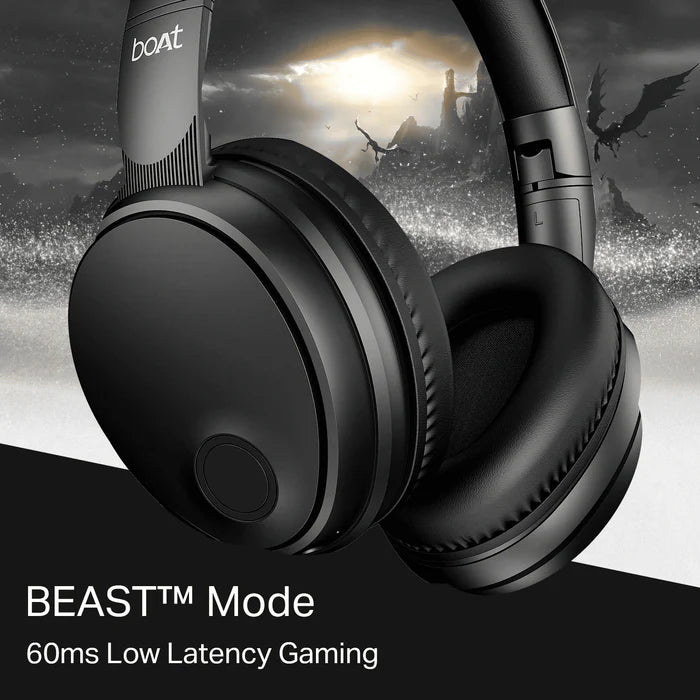 Rockerz Trendz Over-Ear Headphone #color_black-sabre