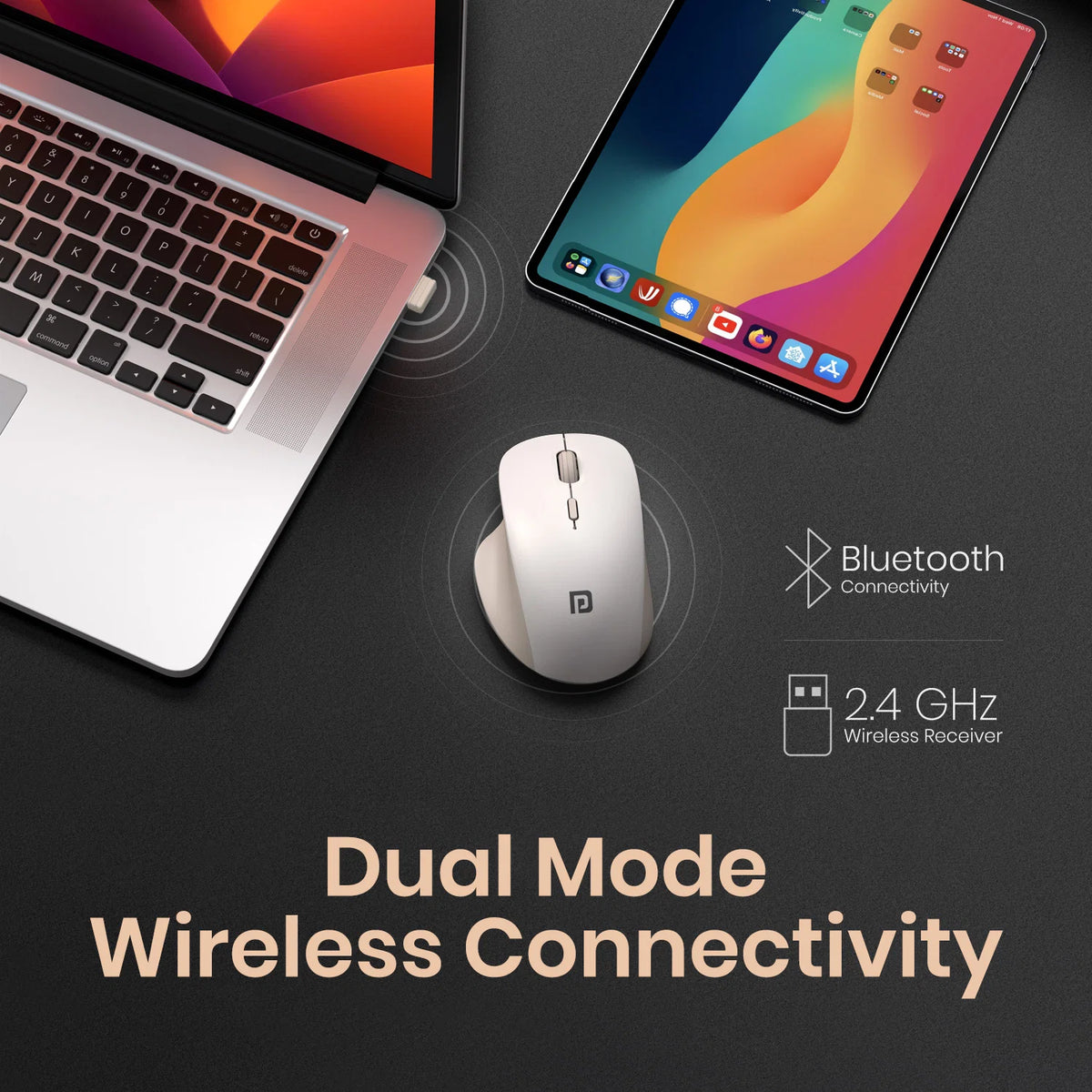 ToadGo Ergonomic Wireless Optical Mouse