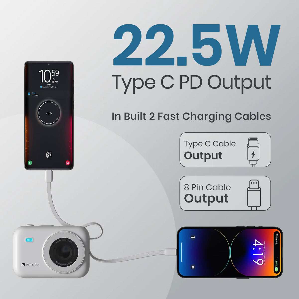 Power Shutter 20K 20000mAh Wireless Powerbank