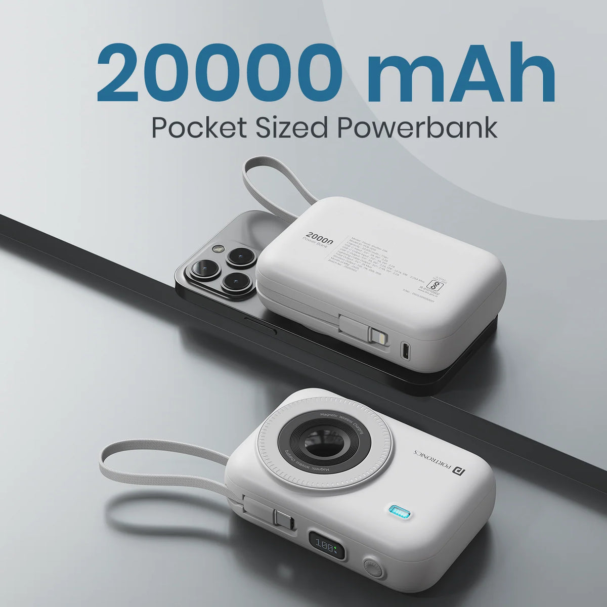 Power Shutter 20K 20000mAh Wireless Powerbank
