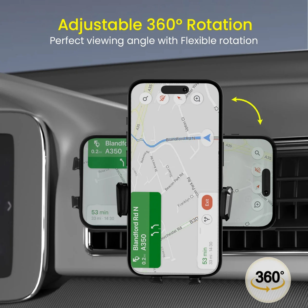 Clamp Z Universal Car Phone Holder
