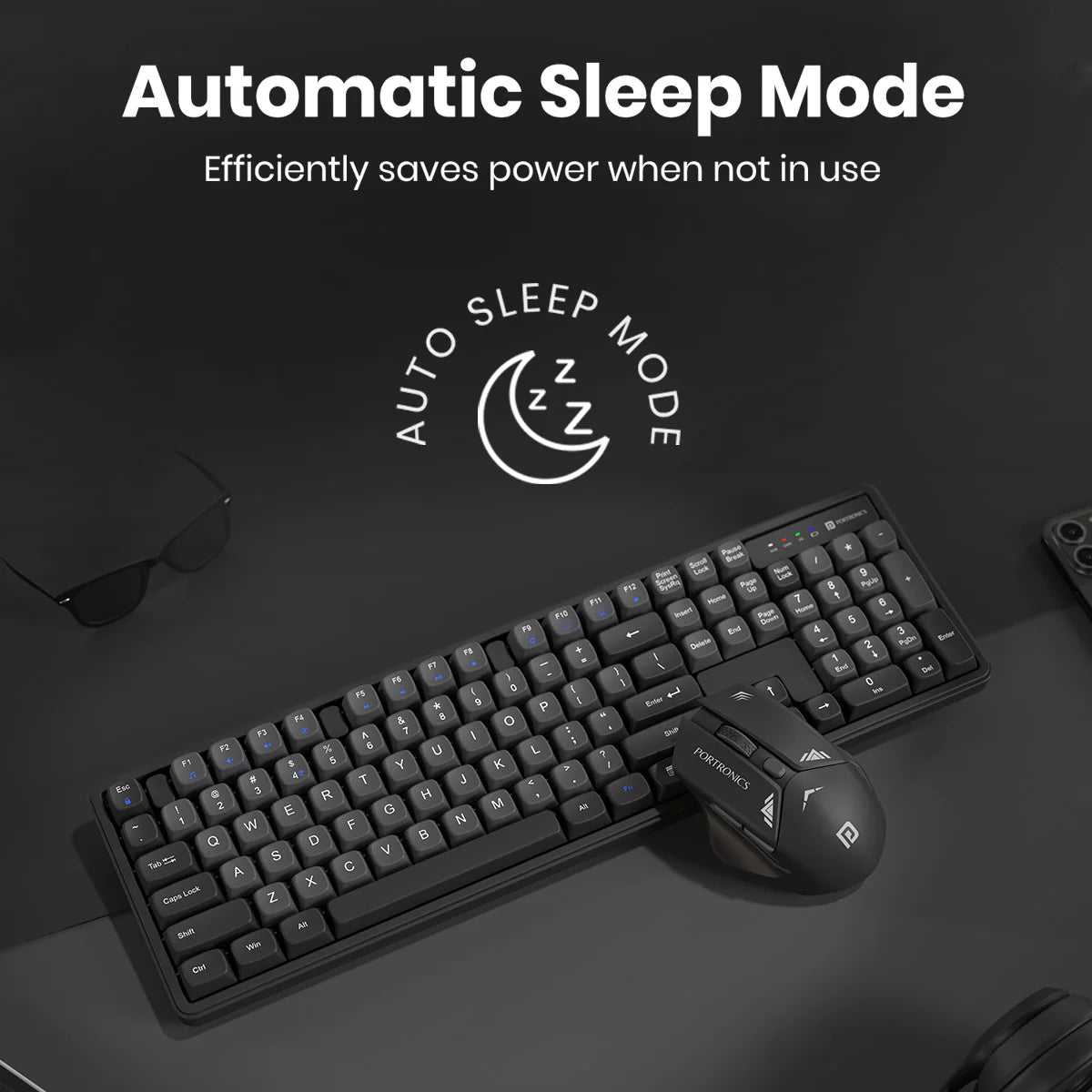 Key9 Combo Wireless Keyboard Mouse Set
