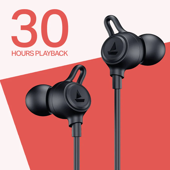 Rockerz Strive Magnetic Neckband #color_onyx-black