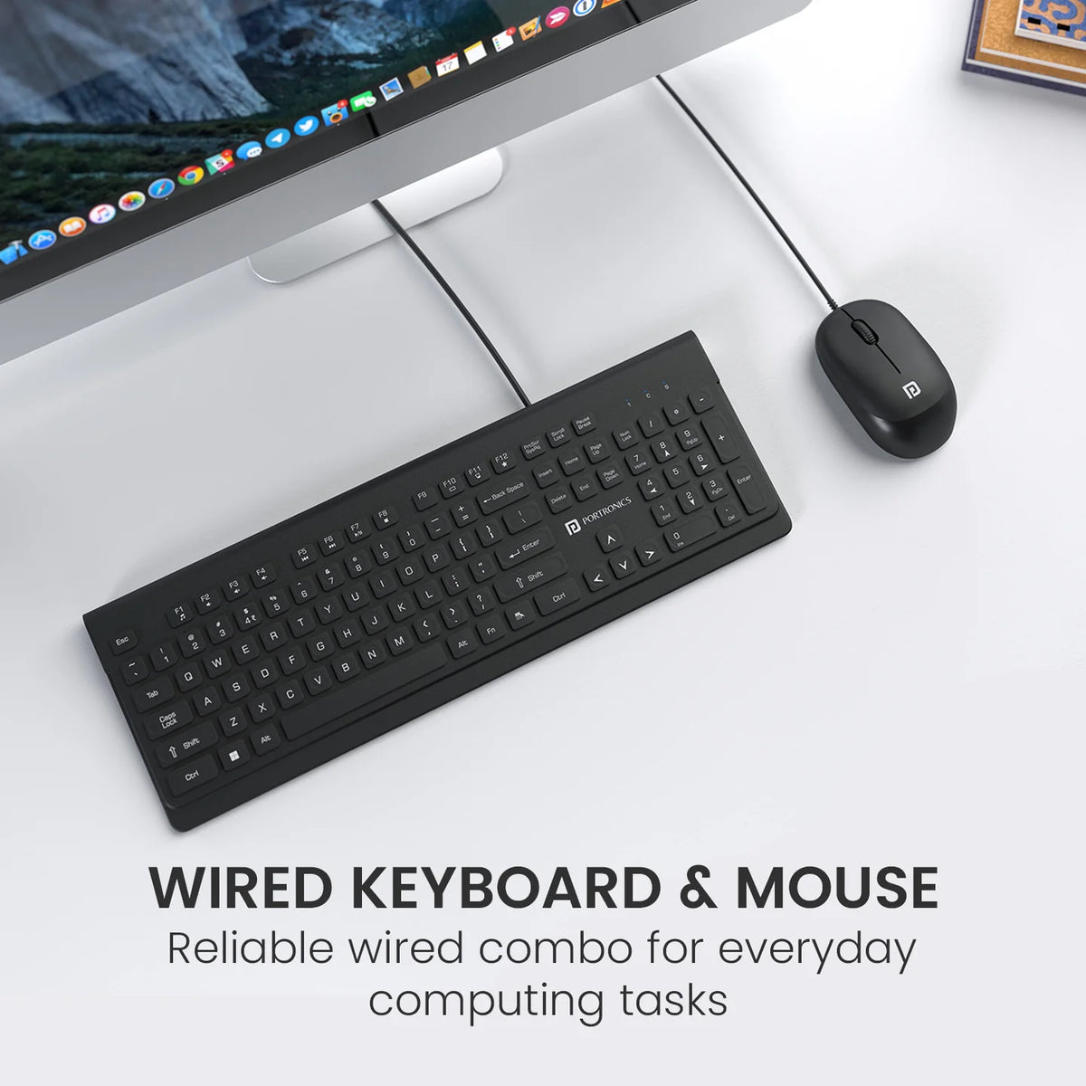 Keytonic Wired Keyboard Mouse Combo