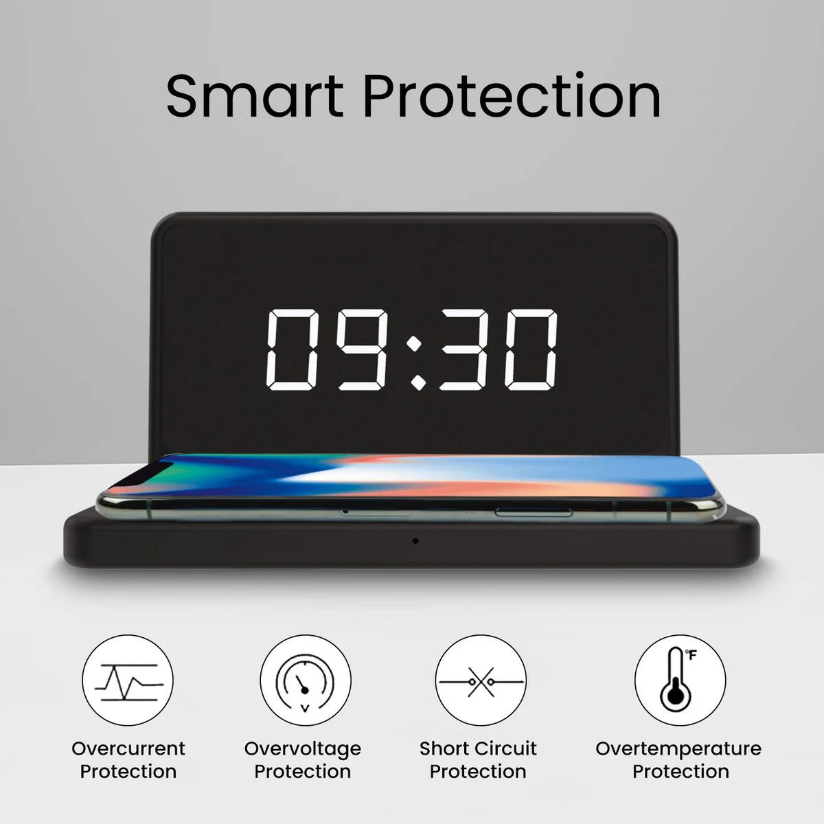 Freedom 4A Wireless Charger Alarm Clock