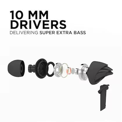 100 Wired In-Ear Earphone #color_black