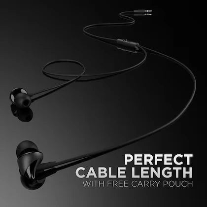 100 Wired In-Ear Earphone #color_black