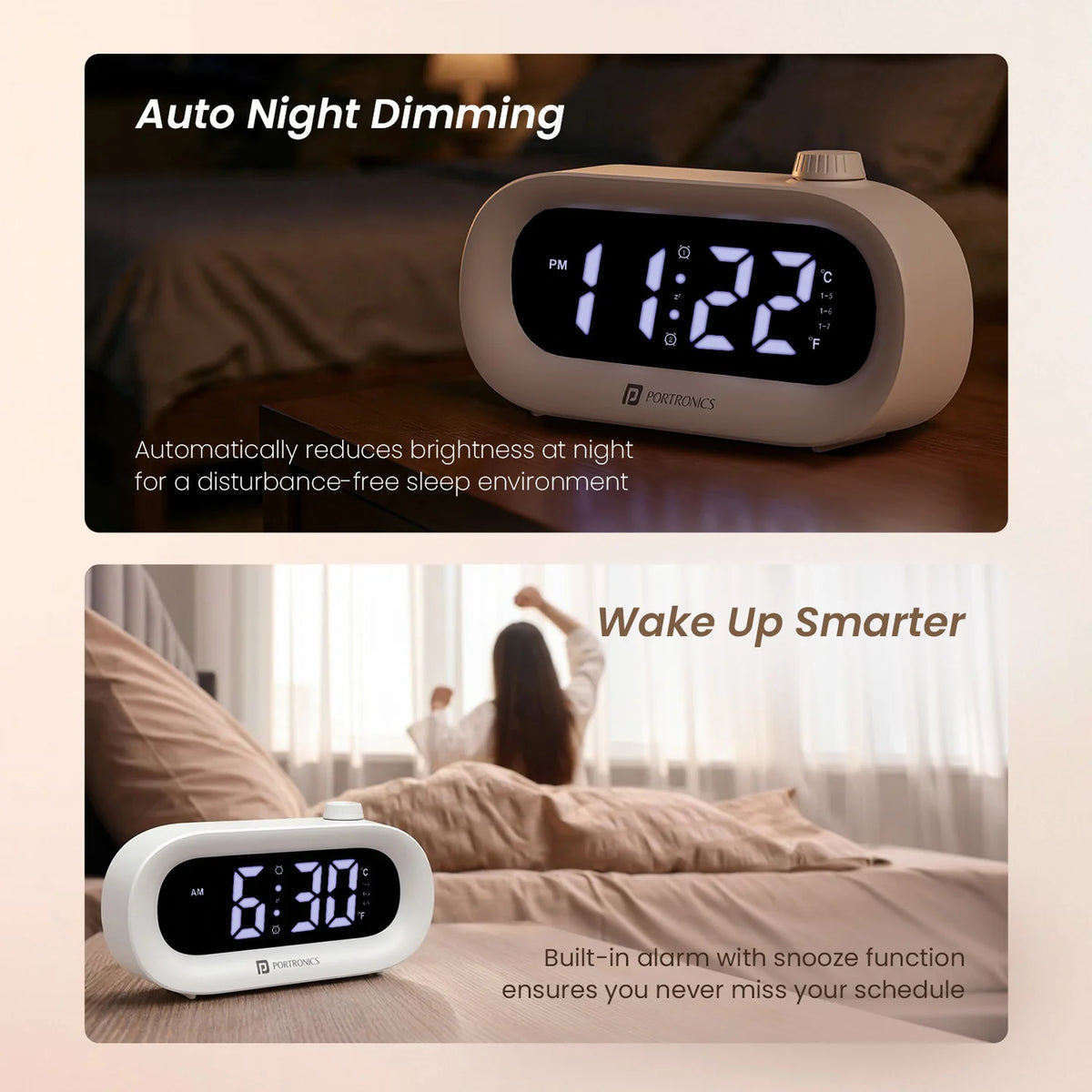 GlowTime LED Digital Alarm Clock