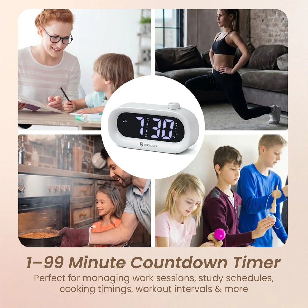 GlowTime LED Digital Alarm Clock