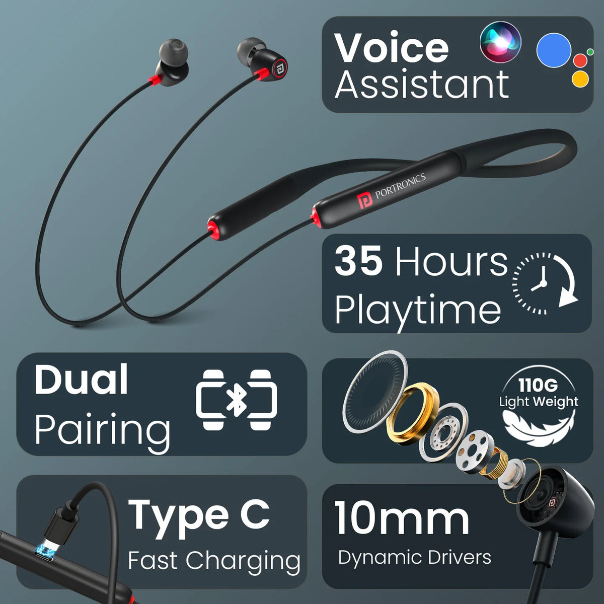 Harmonics Z11 Pro Wireless Neckband
