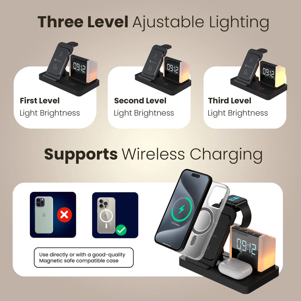 Freedom 5 15W Wireless Charger Photo Frame