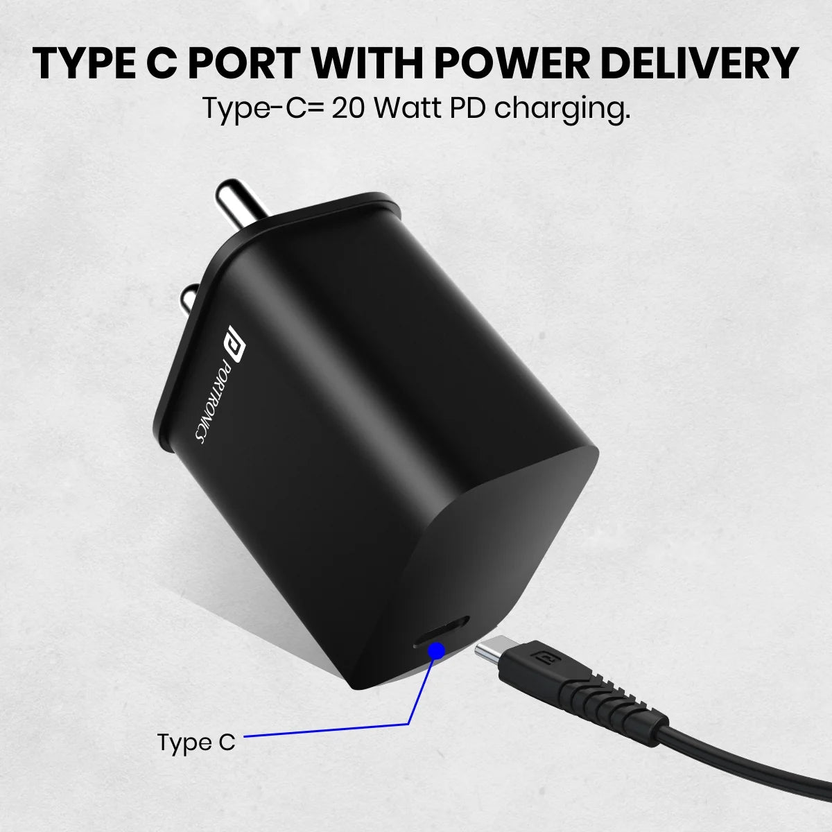 Adapto 20C 20W Type-C Fast Charger