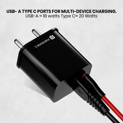 Adapto 20B 20W Dual Port Charger