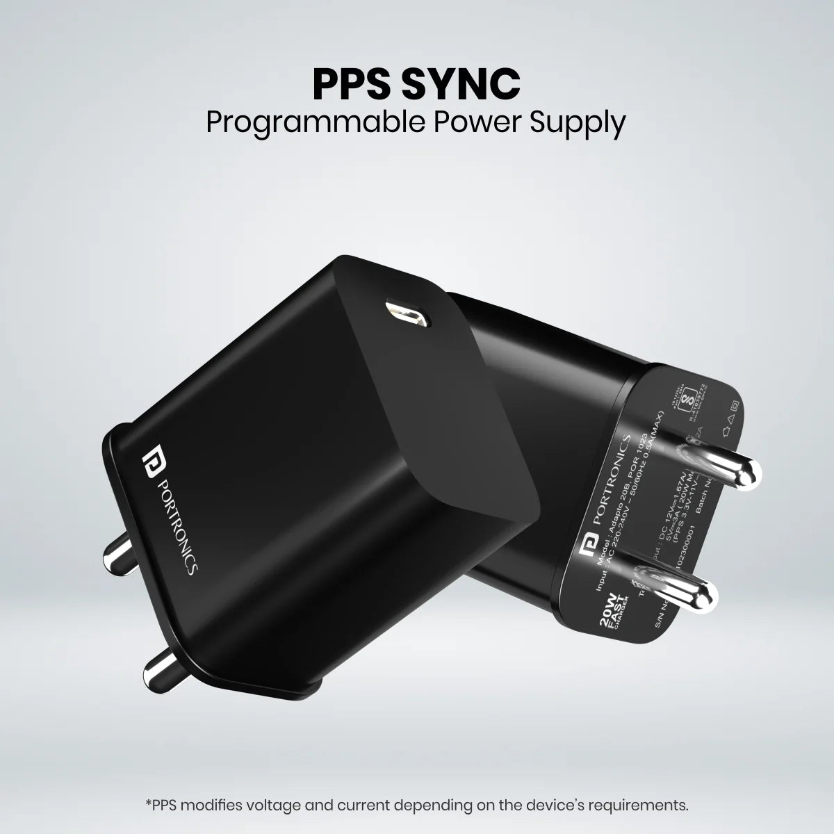 Adapto 20C 20W Type-C Fast Charger