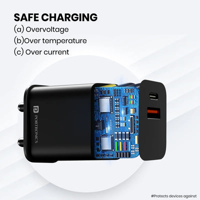 Adapto 20B 20W Dual Port Charger