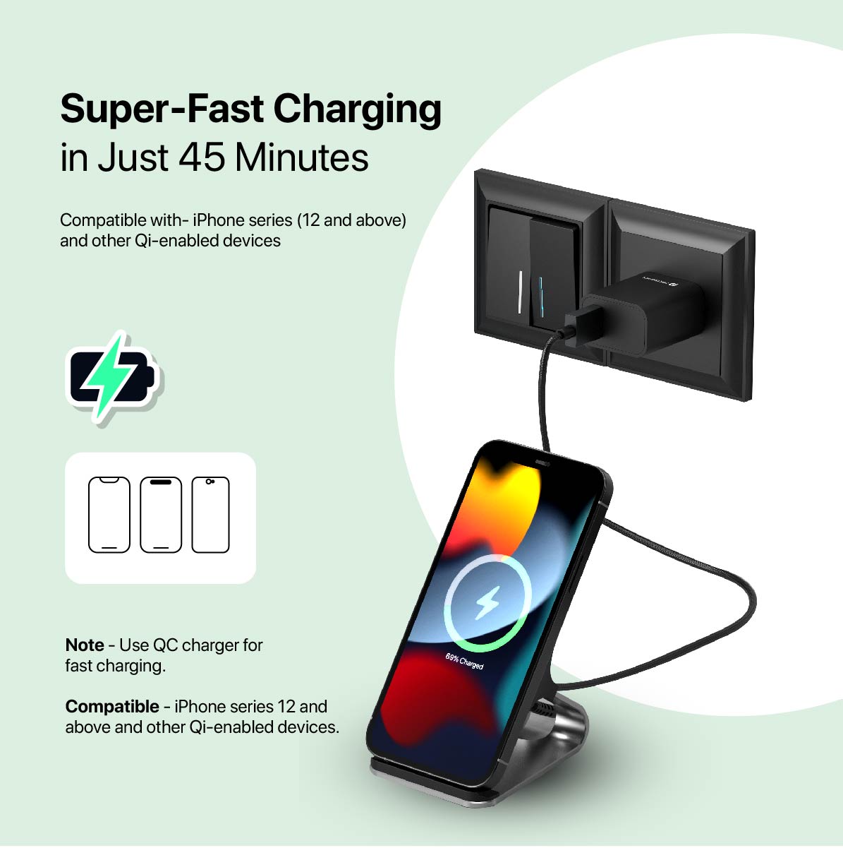 Freedom 15 Plus Wireless Charging Stand