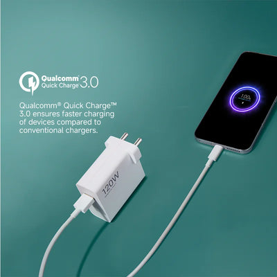120W HyperCharge Power Adapter with USB Cable 