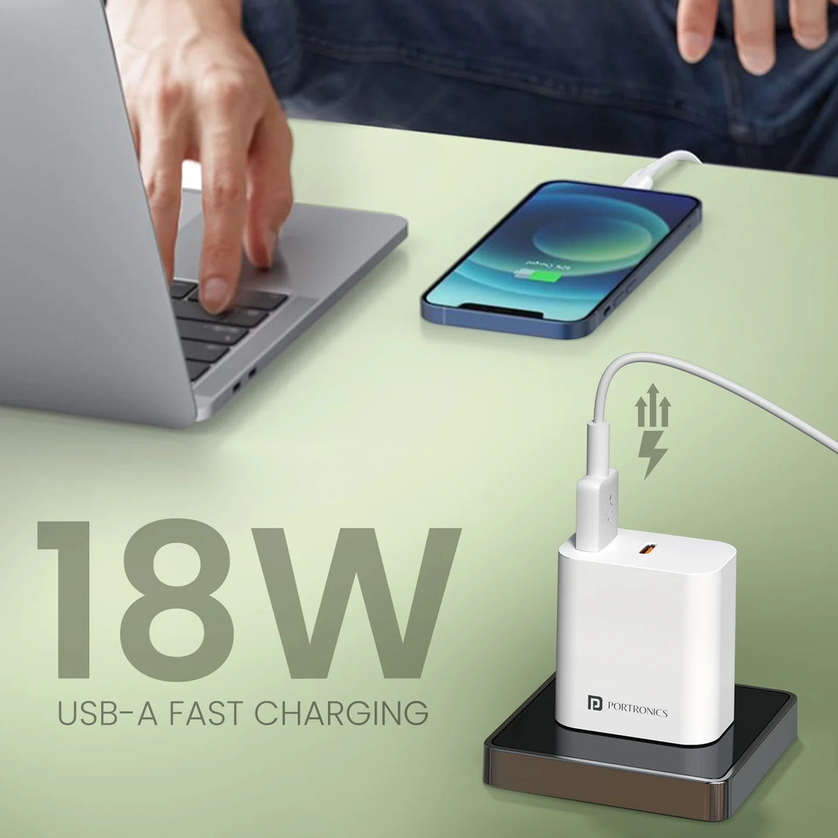 Adapto 20B 20W Dual Port Fast Charger