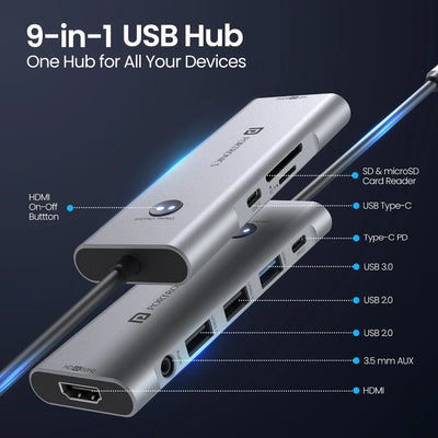 Mport One 9-in-1 USB-C Hub