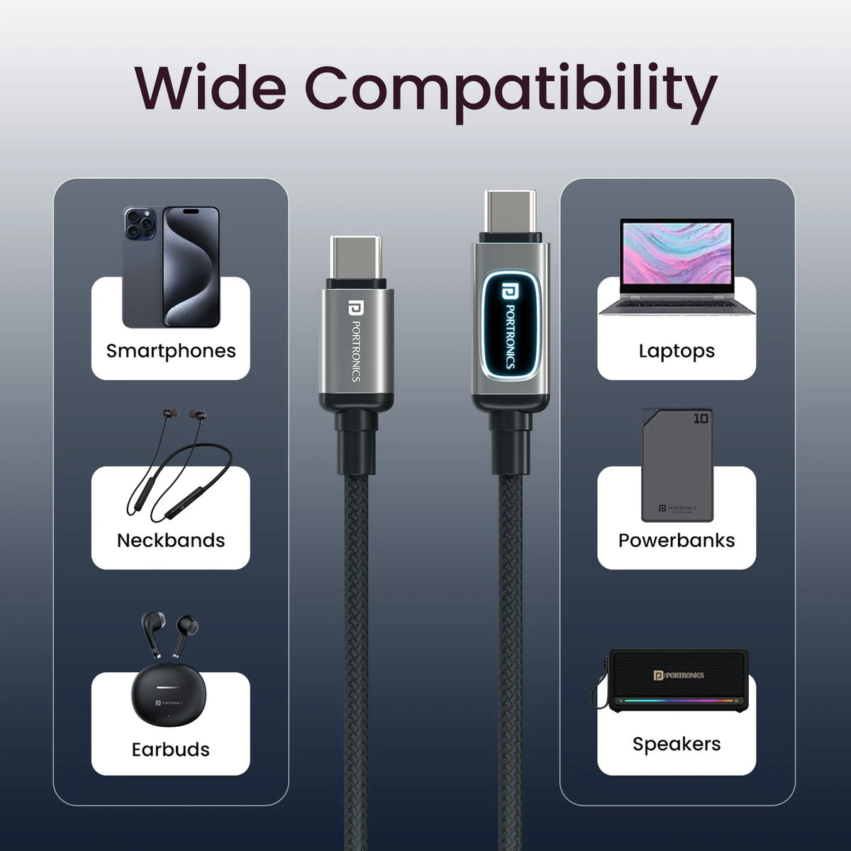 Konnect Halo USB-A to Type-C Cable