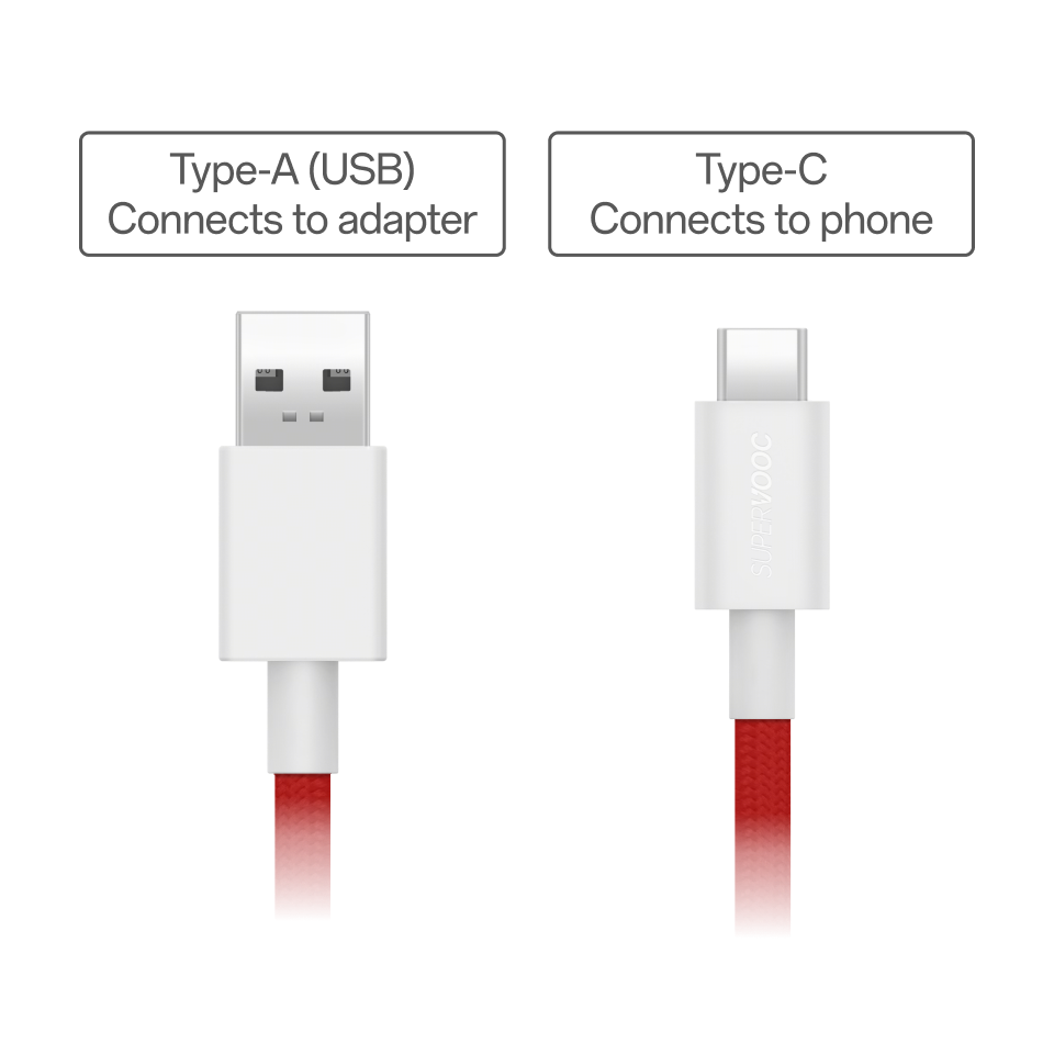 Magnetic Power Cable - USB-A to USB-C #color_red