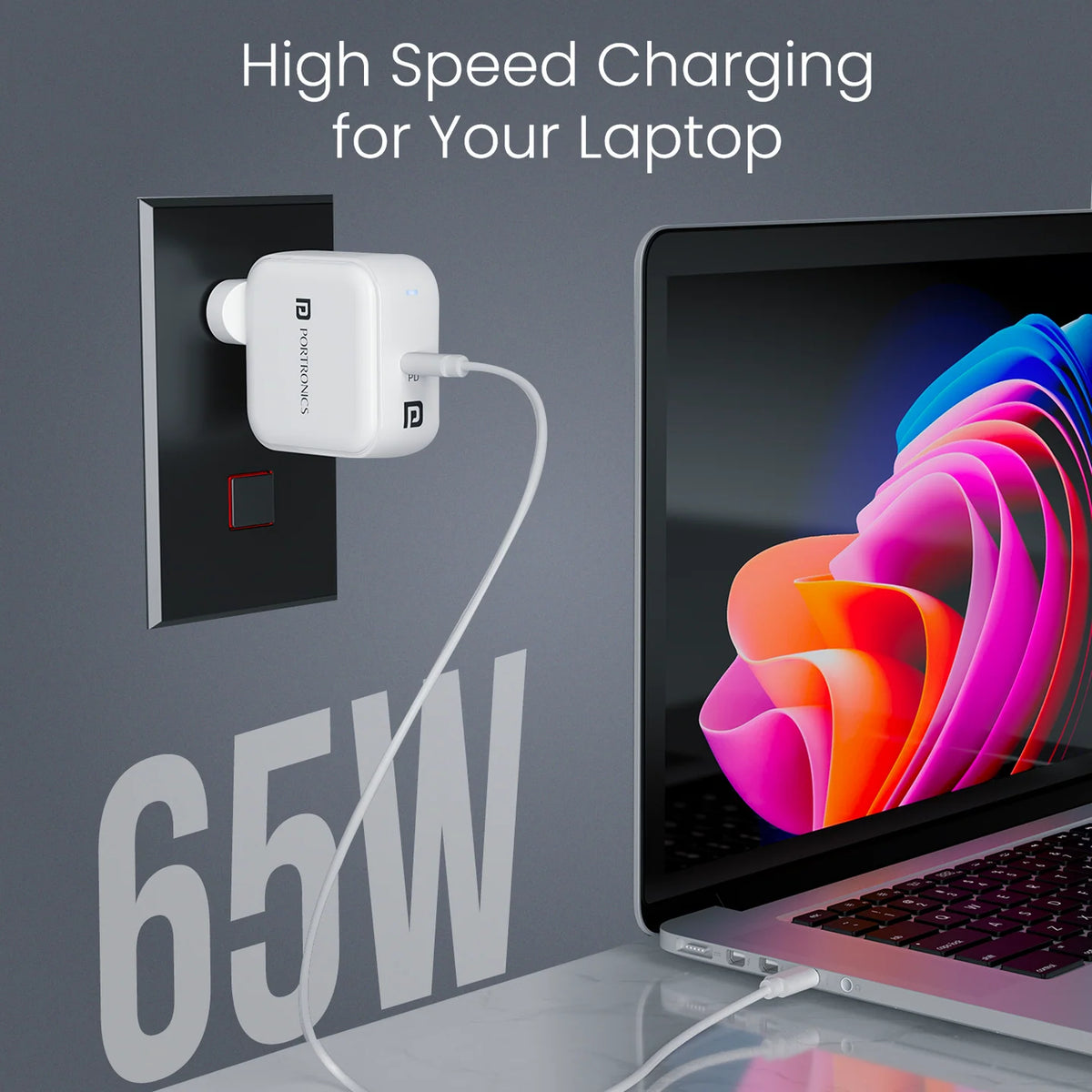Adapto 65C 65W GaN Type-C Charger