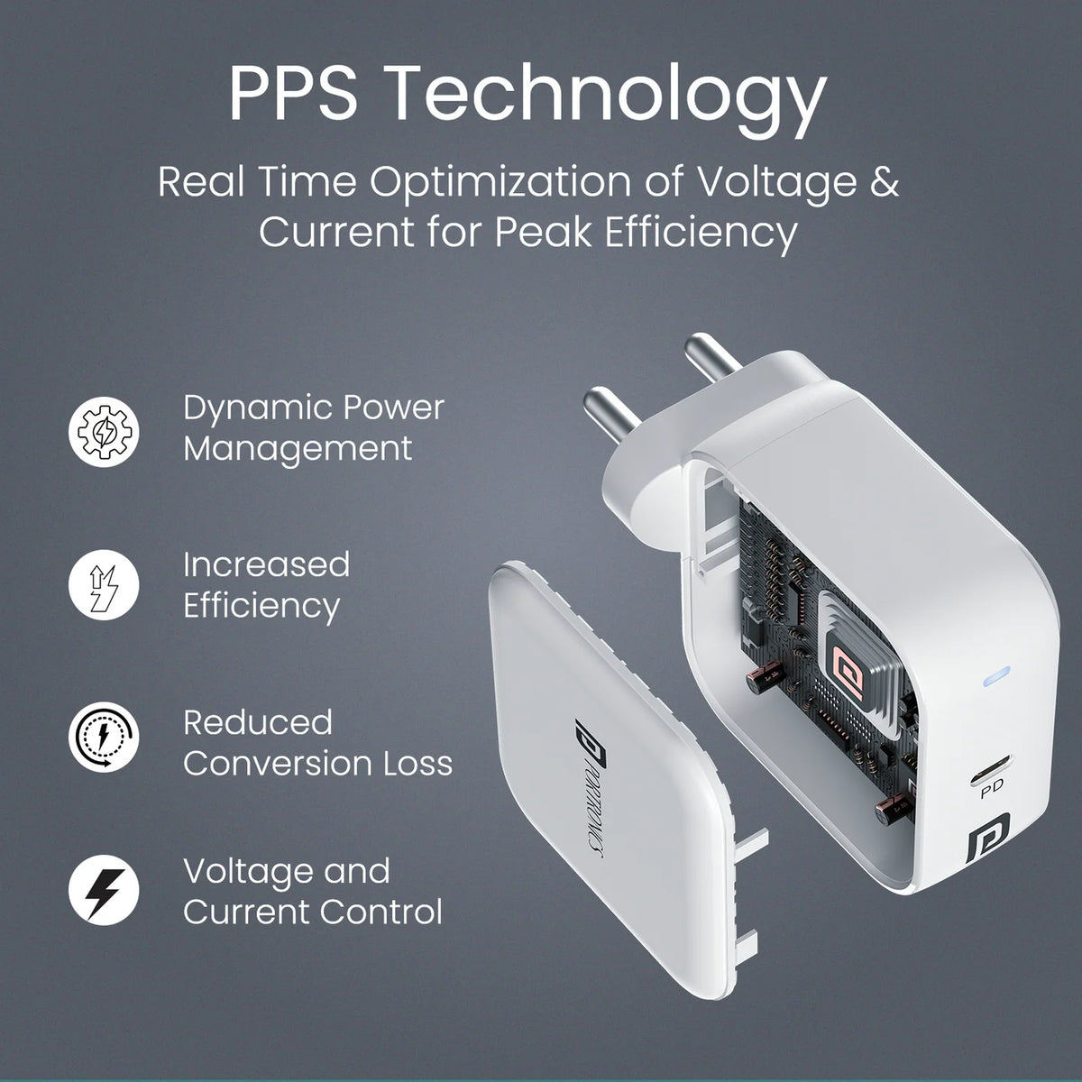 Adapto 65C 65W GaN Type-C Charger