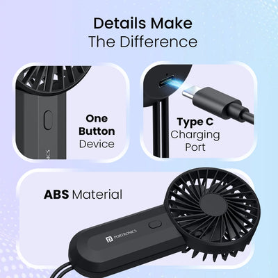 Dual Breeze 4000mAh Dual Motor Mini Fan