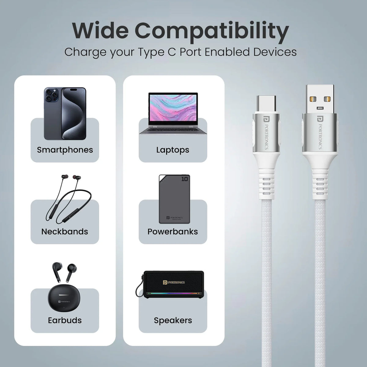 Konnect Y USB to Type C Cable