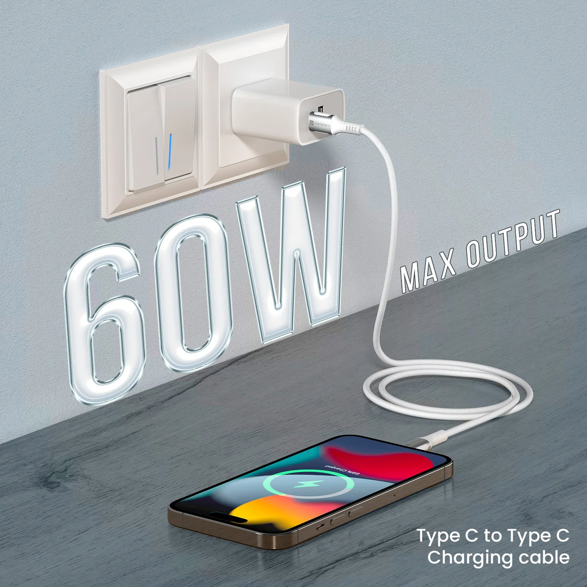 Konnect Y Type C to Type C Cable