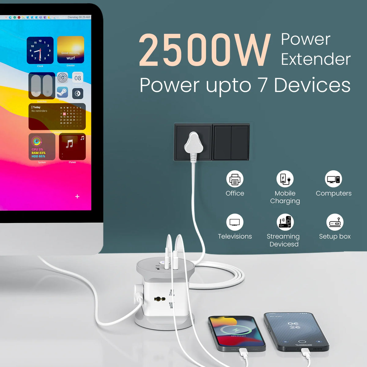 Power Plate 9 Pro Power Extender