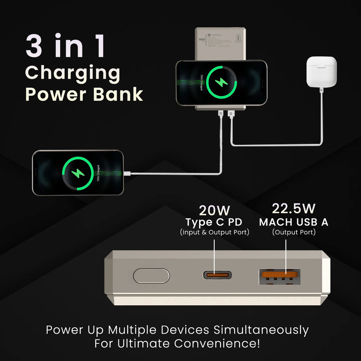 Luxcell MagClick 10K 10000mAh Magnetic Powerbank