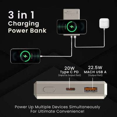 Luxcell MagClick 10K 10000mAh Magnetic Powerbank