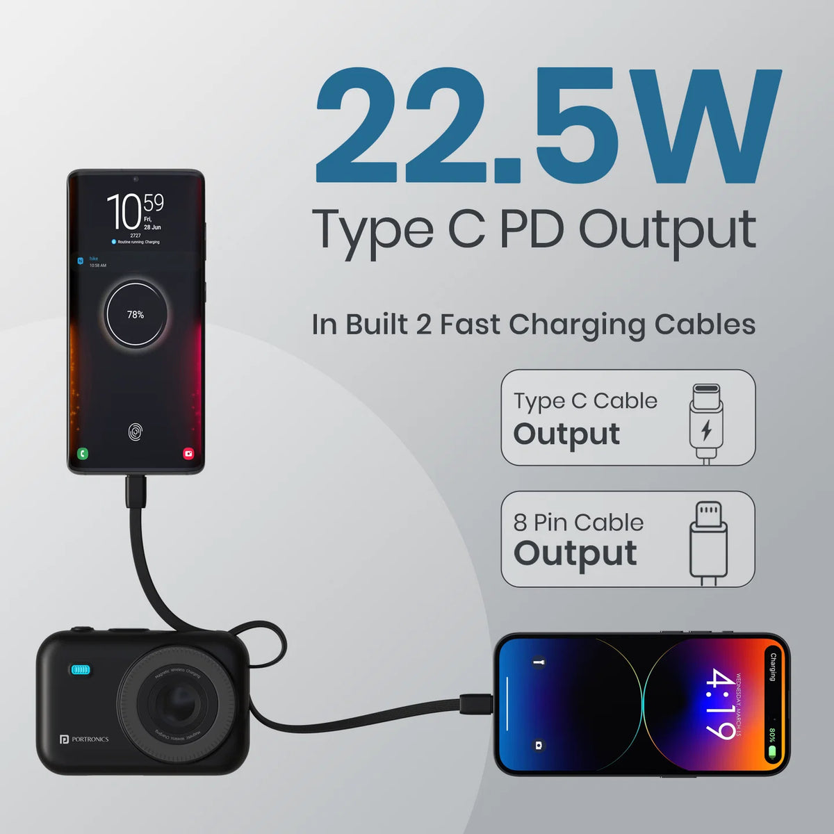 Power Shutter 20K 20000mAh Wireless Powerbank
