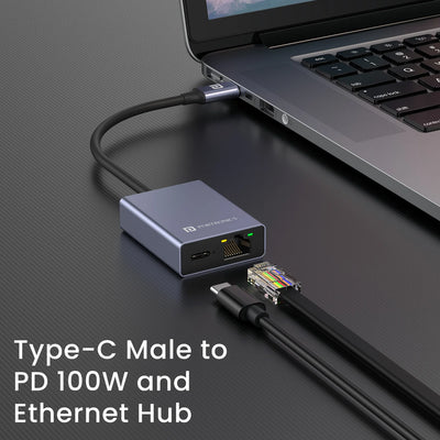 Mport 30M USB-C Ethernet Hub