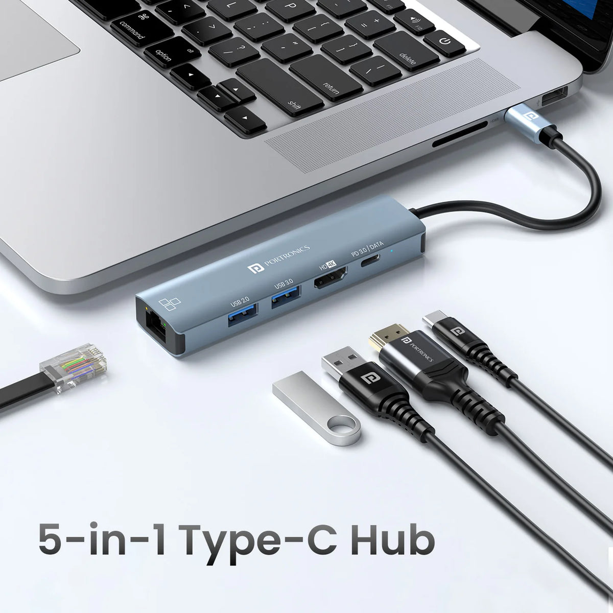 Mport 51 5-in-1 USB-C Hub