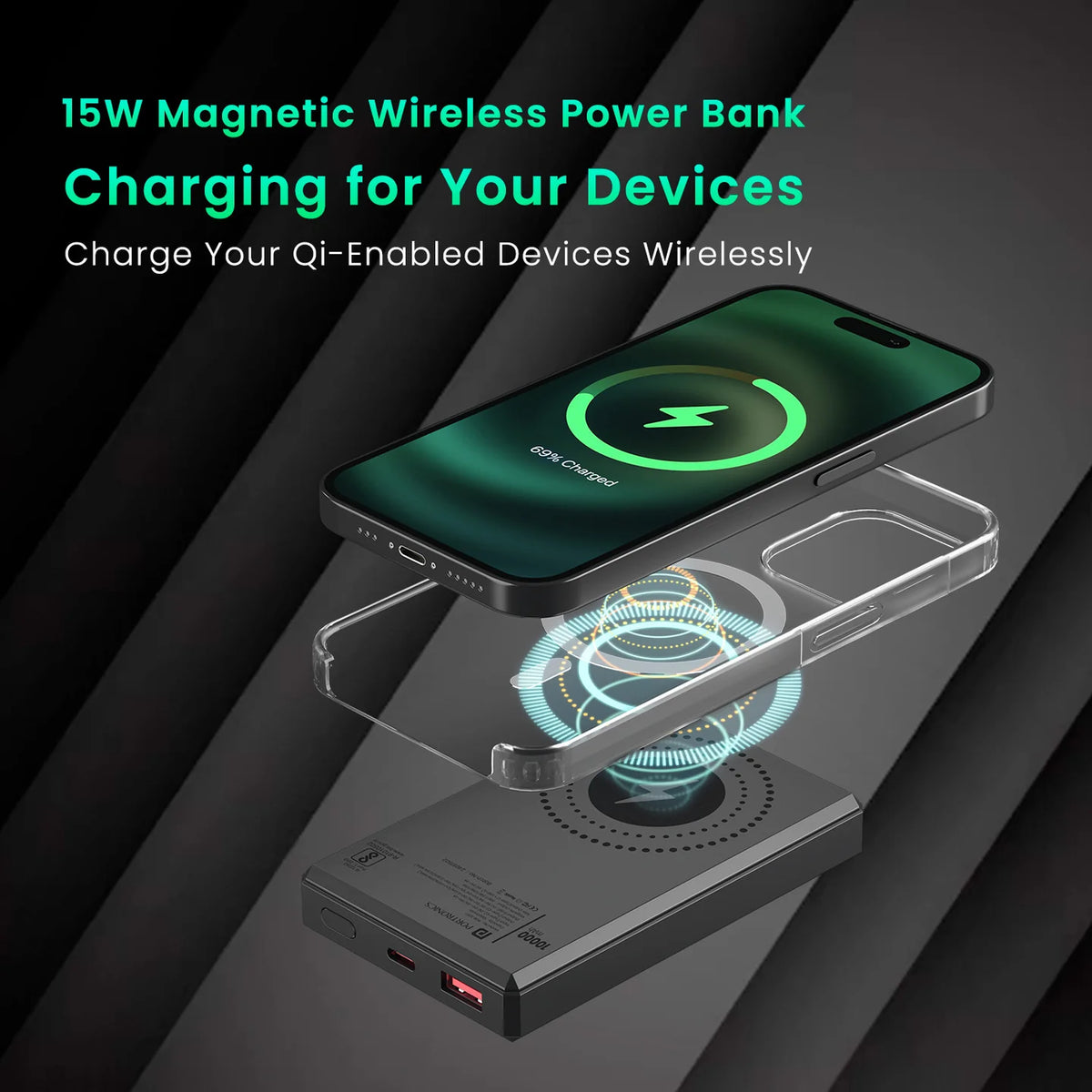 Luxcell MagClick 10K 10000mAh Magnetic Powerbank