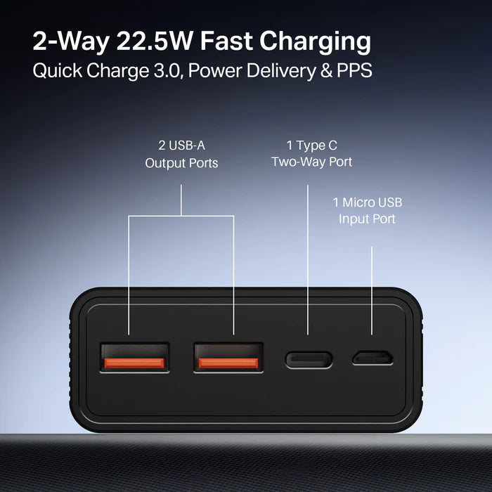 PB400 20000mAh 22.5W Power Bank #color_carbon-black