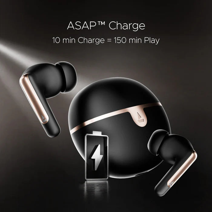 Airdopes 161 Elite ANC Wireless Earbuds #color_black